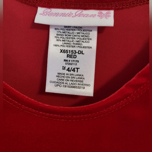 Christmas dress size 4 by Bonnie Jean-Macy's. - Picture 4 of 4